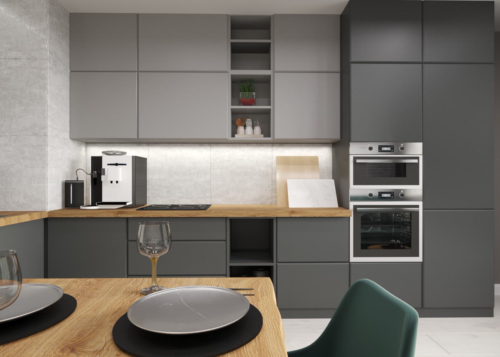 Кухня для молодой семьи ЖК Авиатор г.Саратов