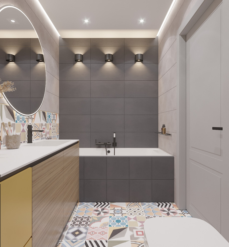 Яркая квартира для дождливого города