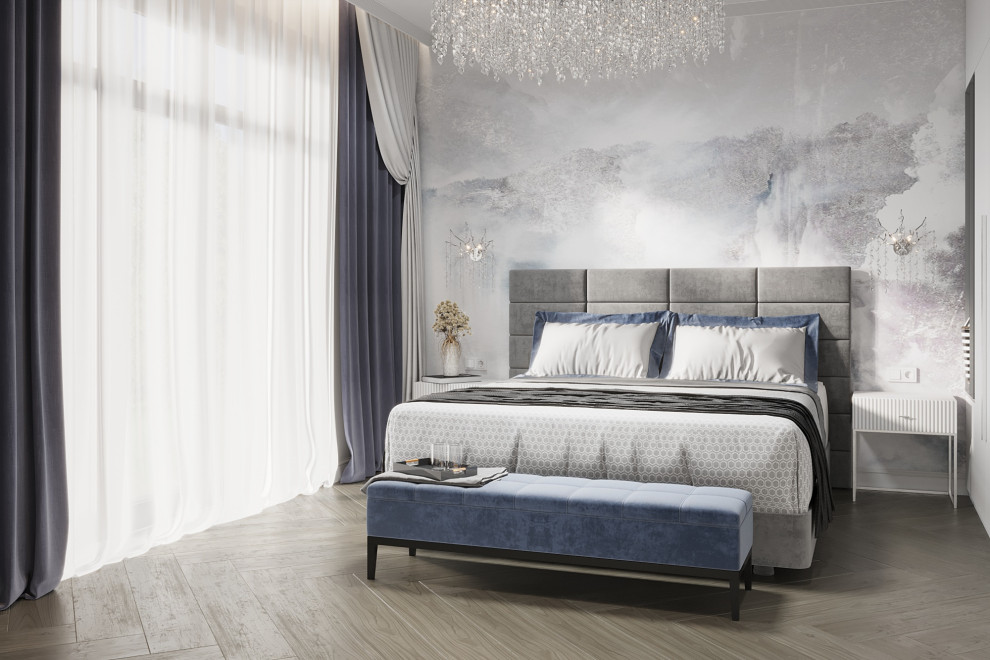 Одноэтажный дом в неоклассике