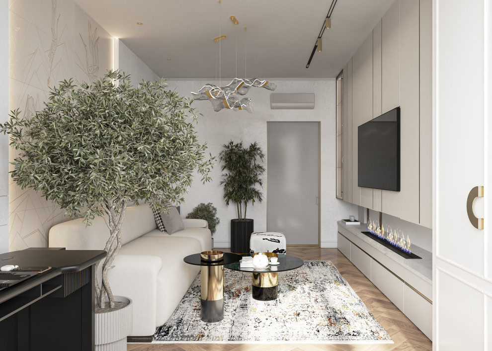 Проект 3-х комнатной квартиры THE WHITE SAVANNAH