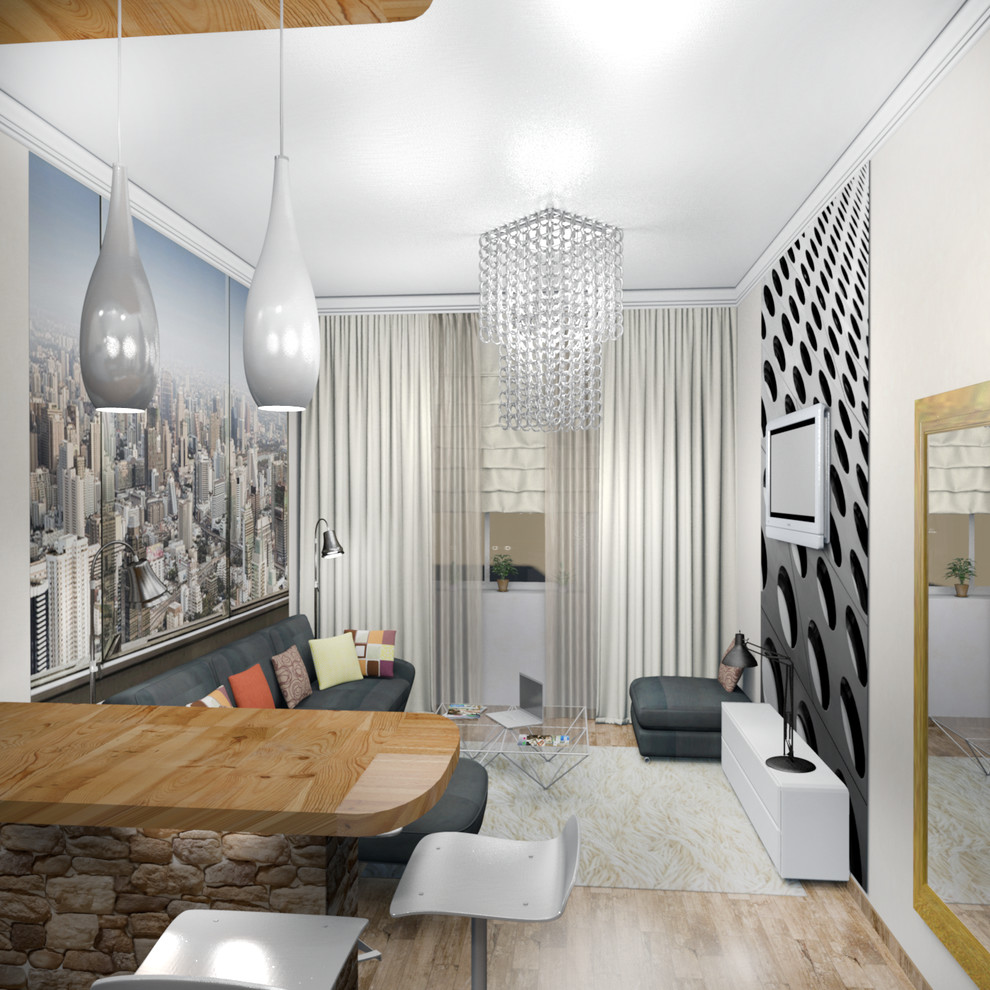 Обложка проекта: Выбор фотообоев для гостиной