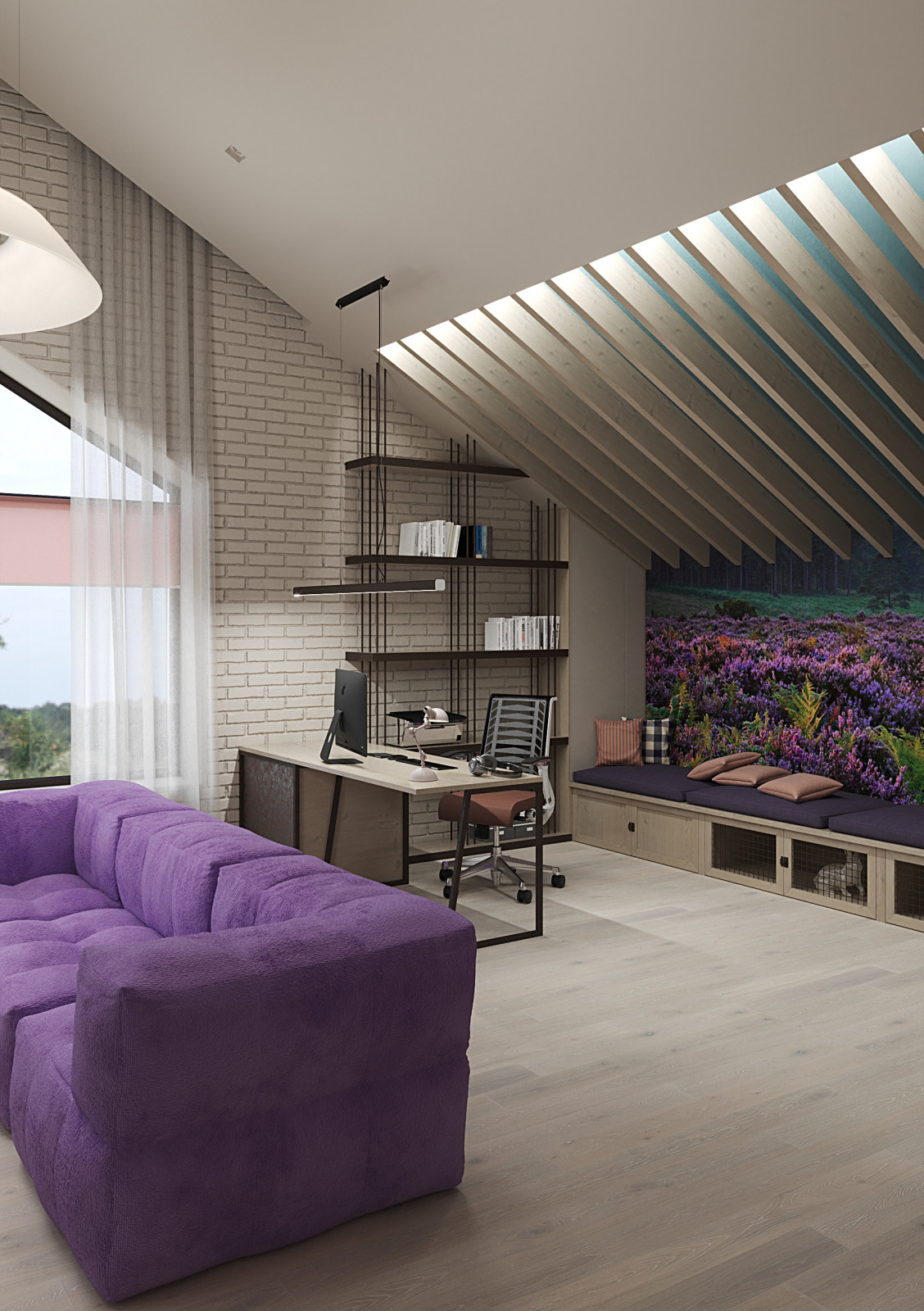 Спальня Рабочее место