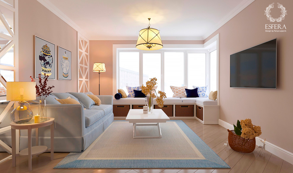 Обложка проекта: Дизайн проект однокомнатной квартиры.