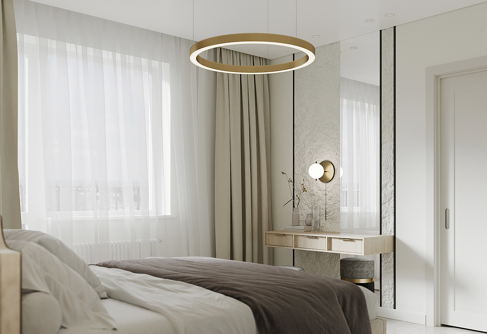 Светлая квартира в ЖК Галактика