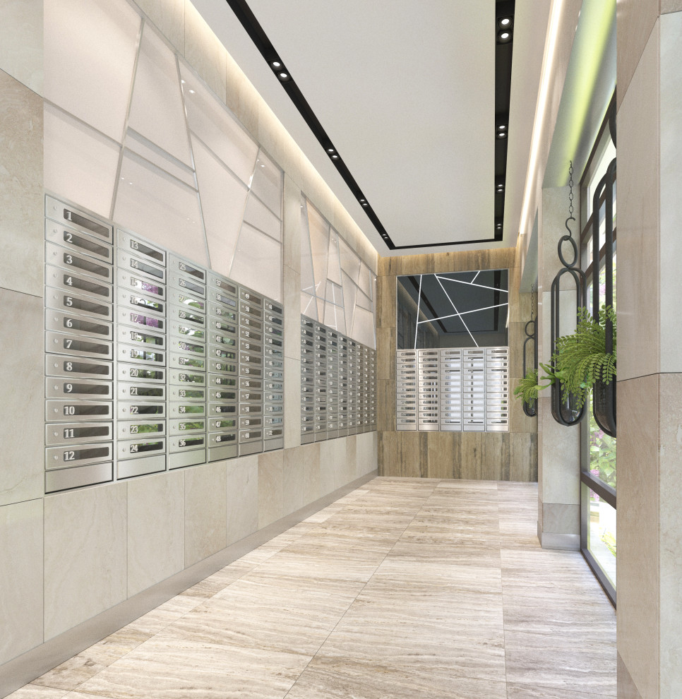 Дизайн-проект входного холла, для Жилого Комплекса.