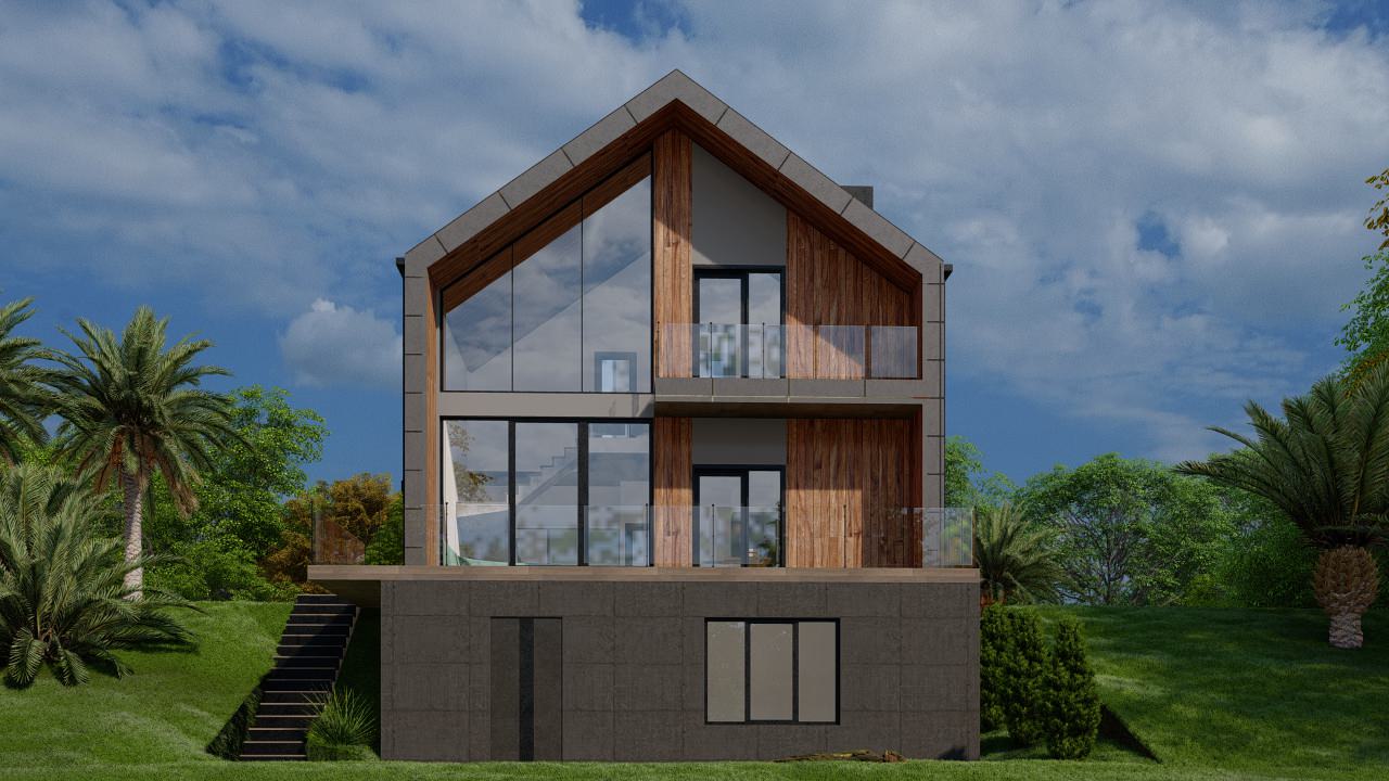 Стиль барнхаус– дом (S 188 м2 )