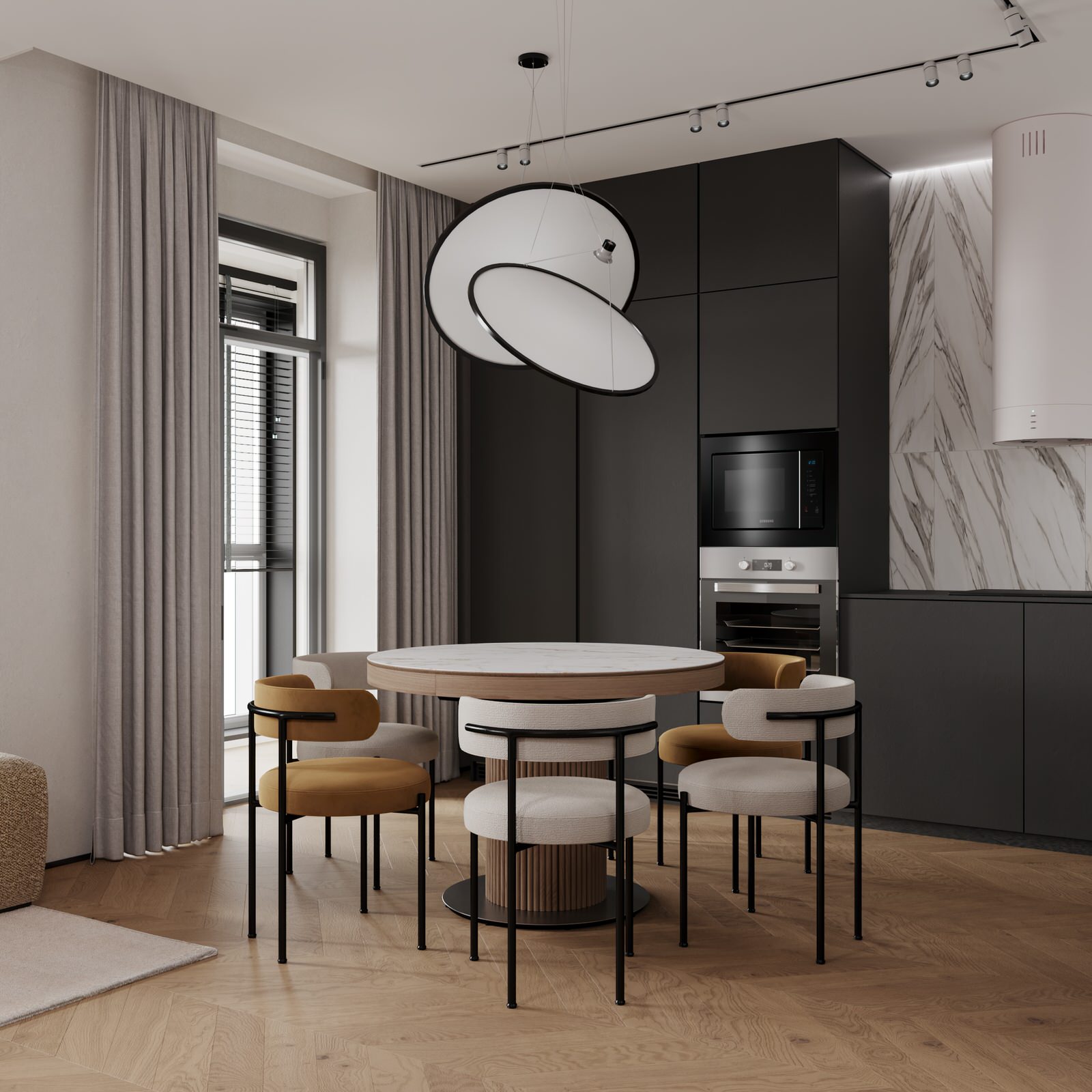 Двухуровневая квартира в ЖК "Михайловский парк"