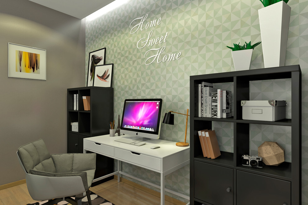 Дизайн интерьера однокомнатной студии в ЖК "Гринвуд"