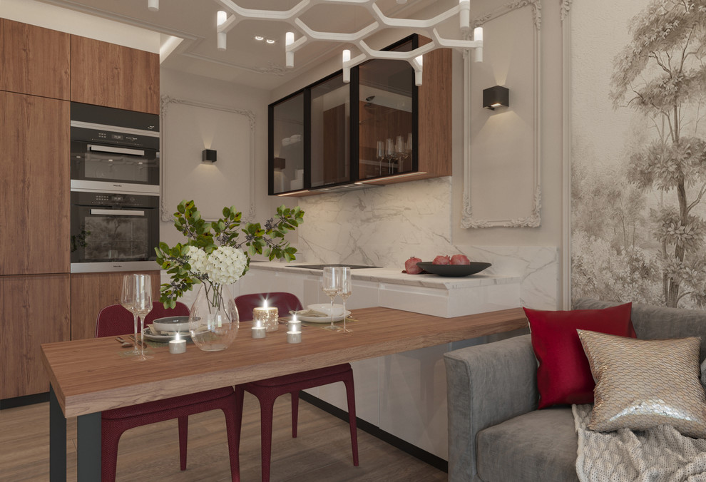 Нежный интерьер в красно-розовых тонах