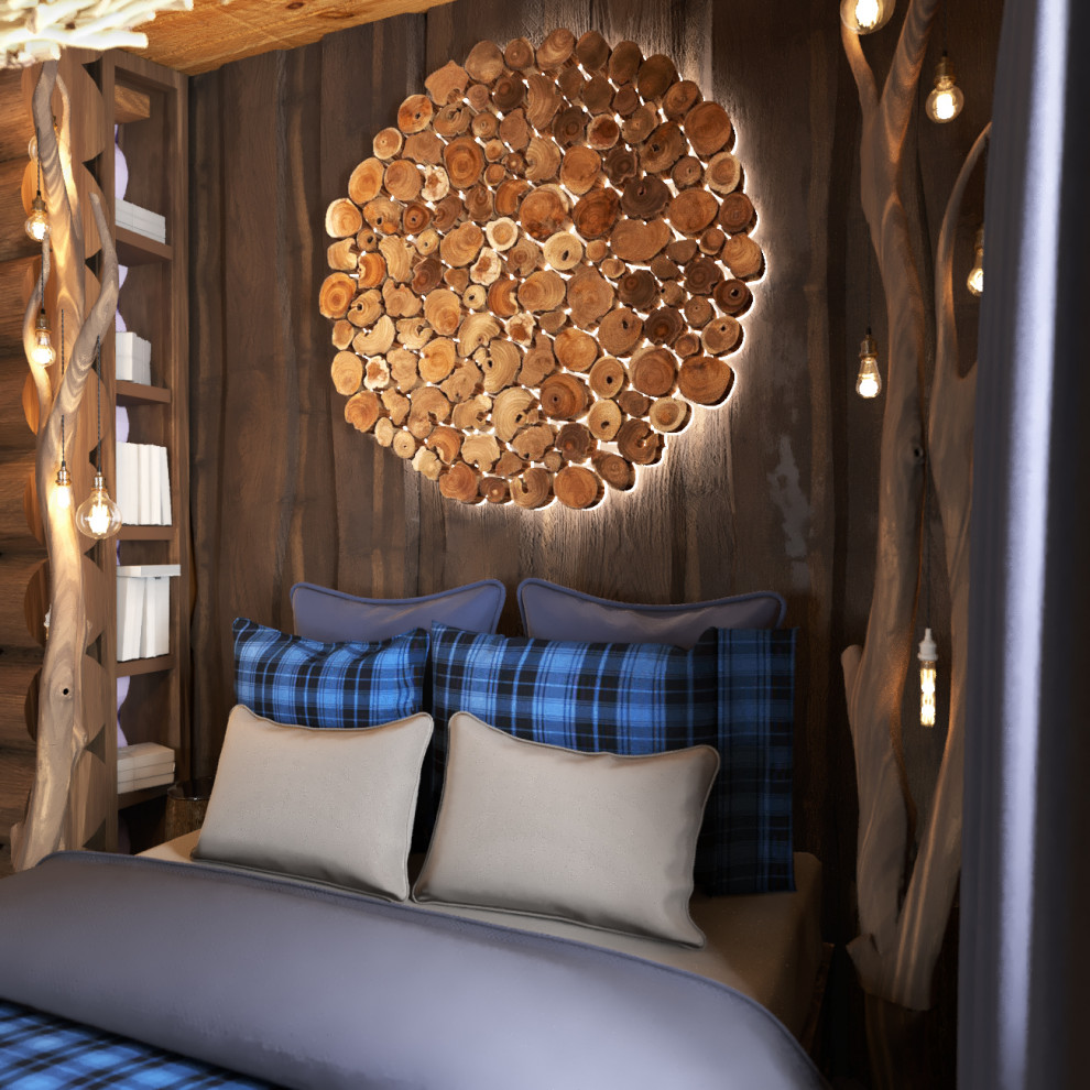 Гостевой деревянный домик, 2 этажа,