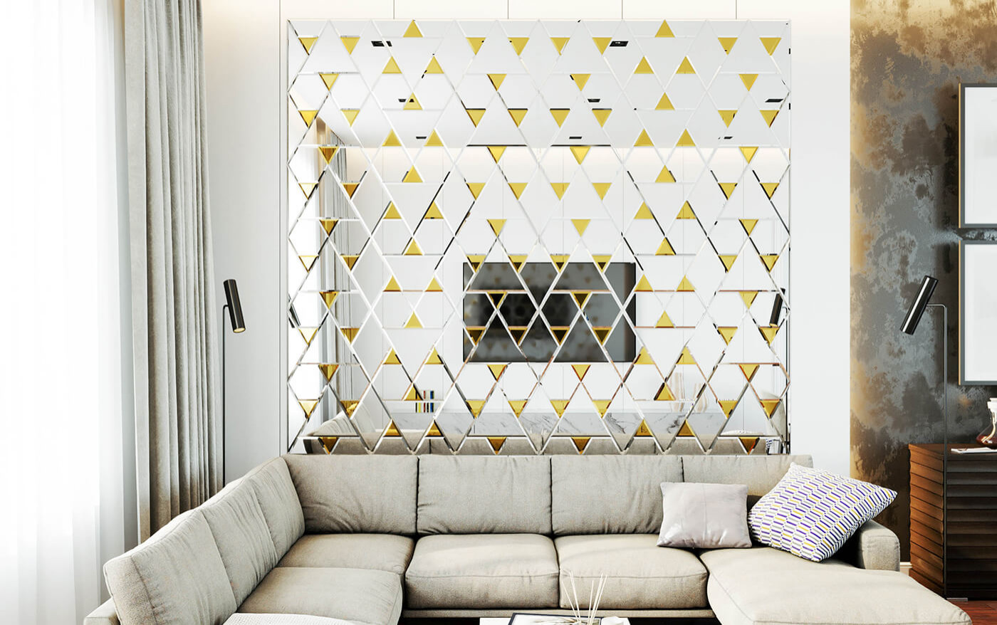 Обложка проекта: Зеркальное панно Вена