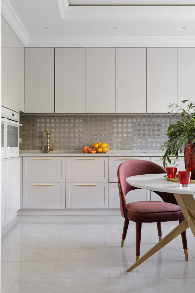 Квартира 125м2 | GOLD ACCENT | Неоклассика и модерн с латунными акцентами