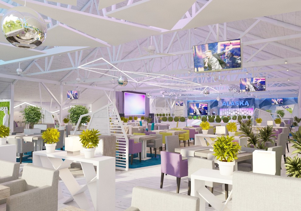 Дизайн-проект интерьера ресторана 800 м2