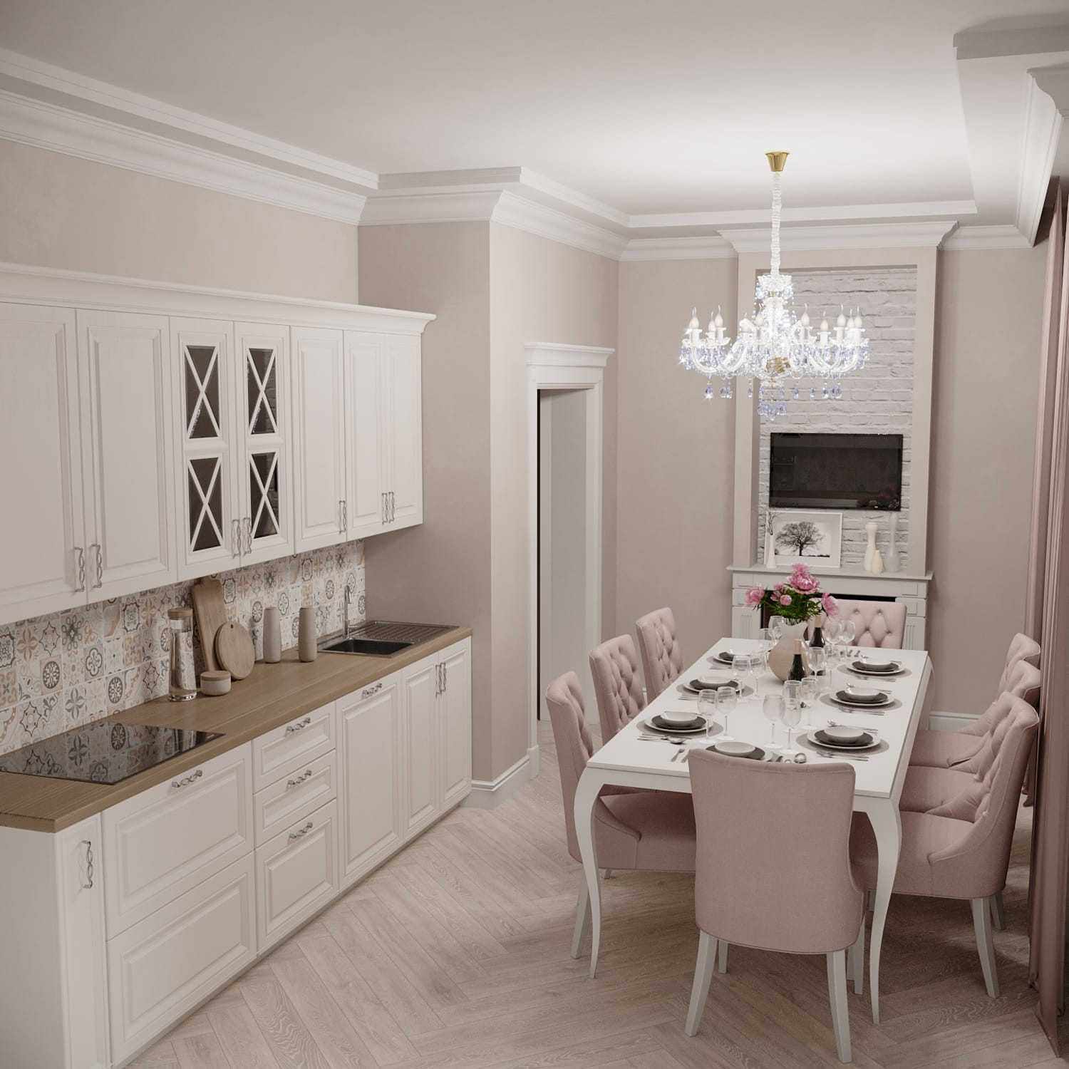 Кухня неоклассика