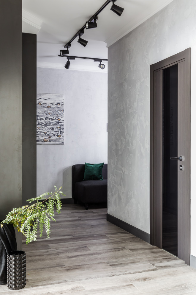 Монохромный интерьер в 2-х комнатной квартире