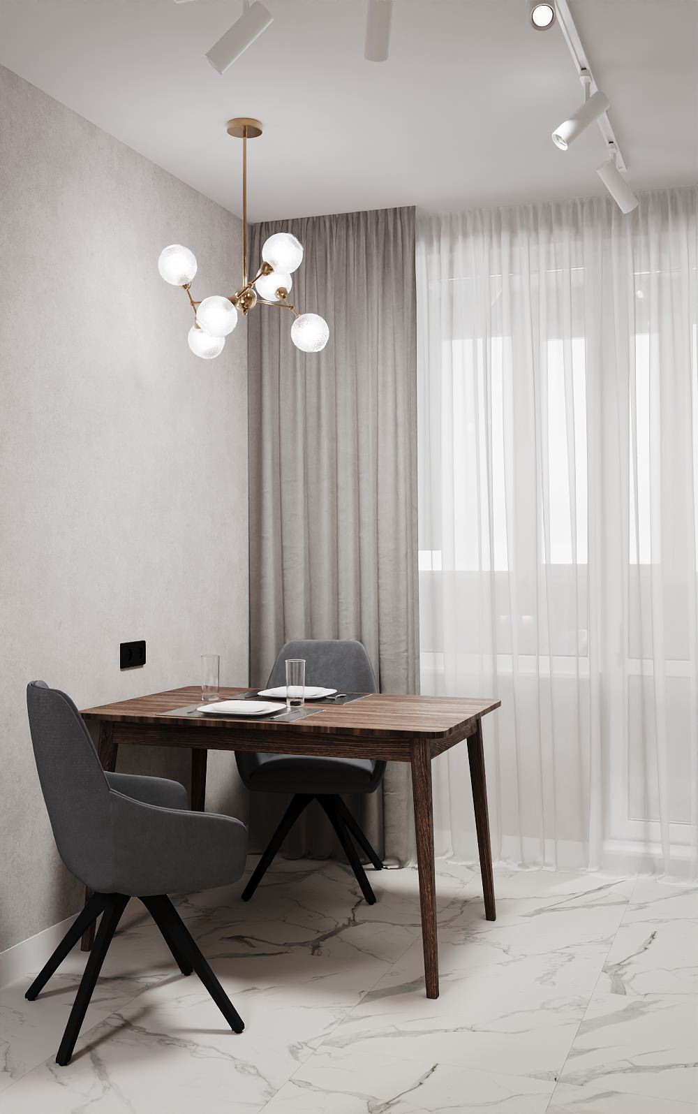 Дизайн интерьера для квартиры в ЖК Лица