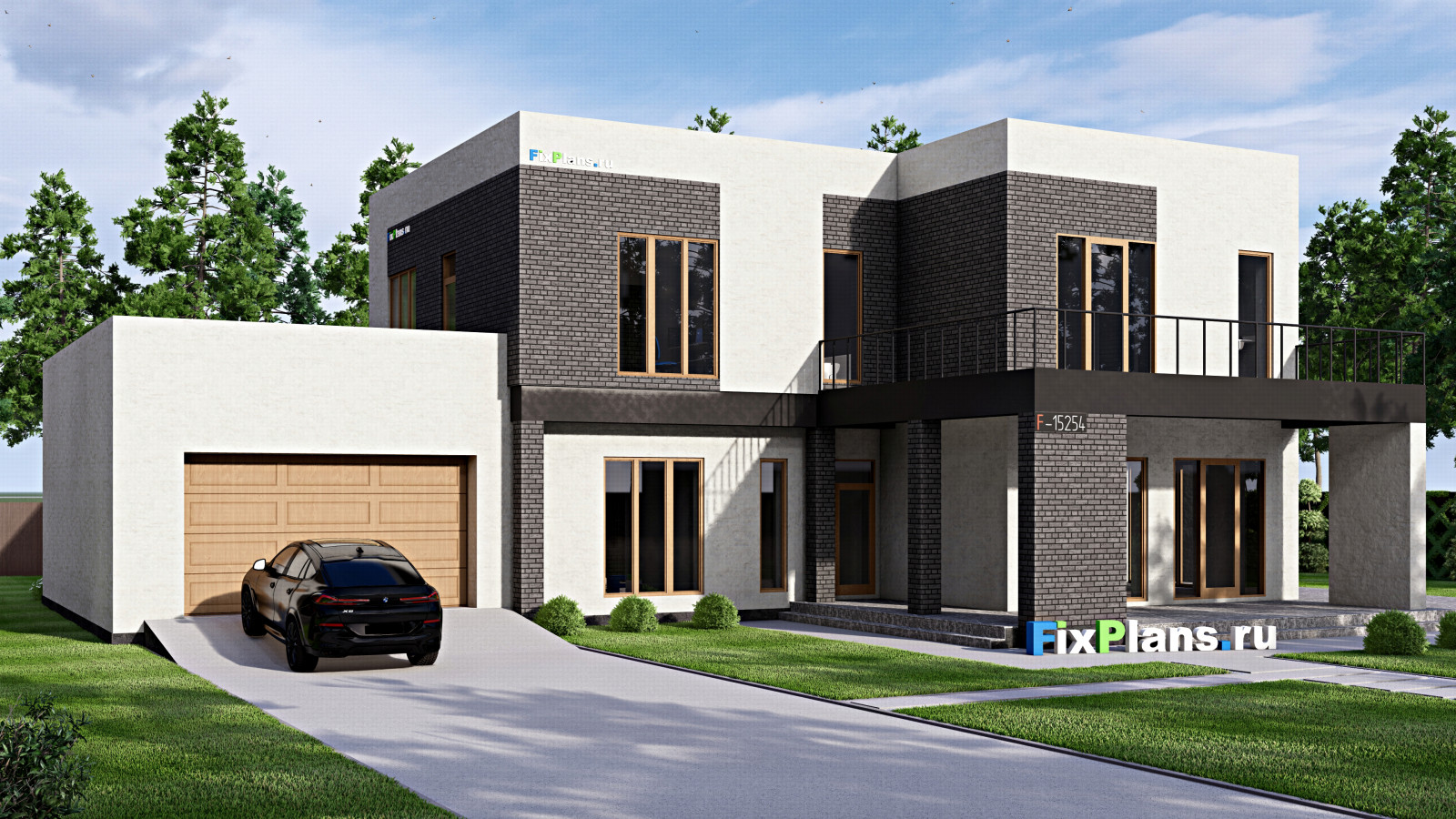 Проект двухэтажного дома 18х24 м S482м2 F-15254