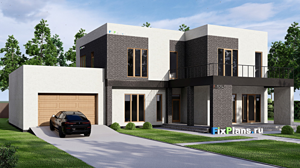 Проект двухэтажного дома 18х24 м S482м2 F-15254