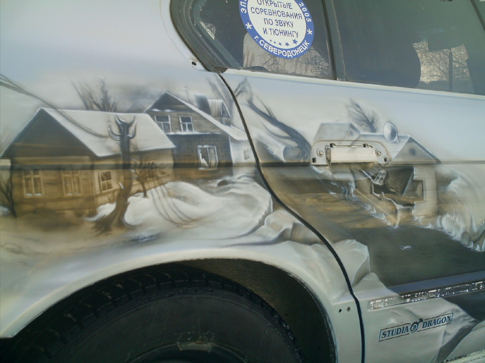 Аэрография на авто.