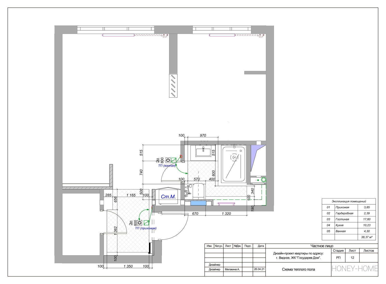 Небольшая квартира под сдачу. Видное.