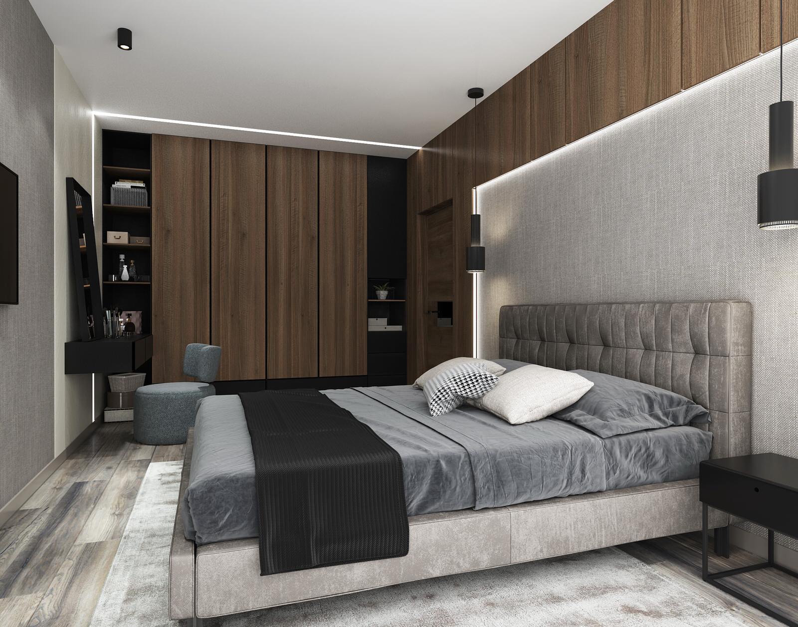 Квартира с "синими акцентами" для молодой семьи