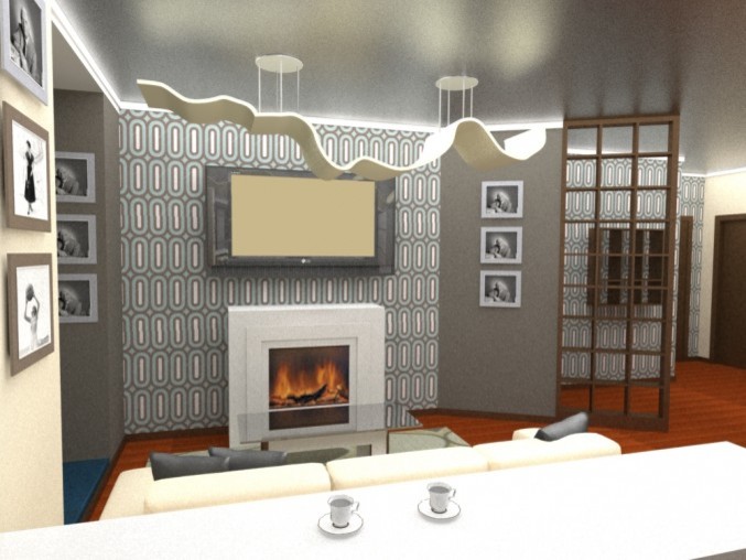 Обложка проекта: Гостиная комната