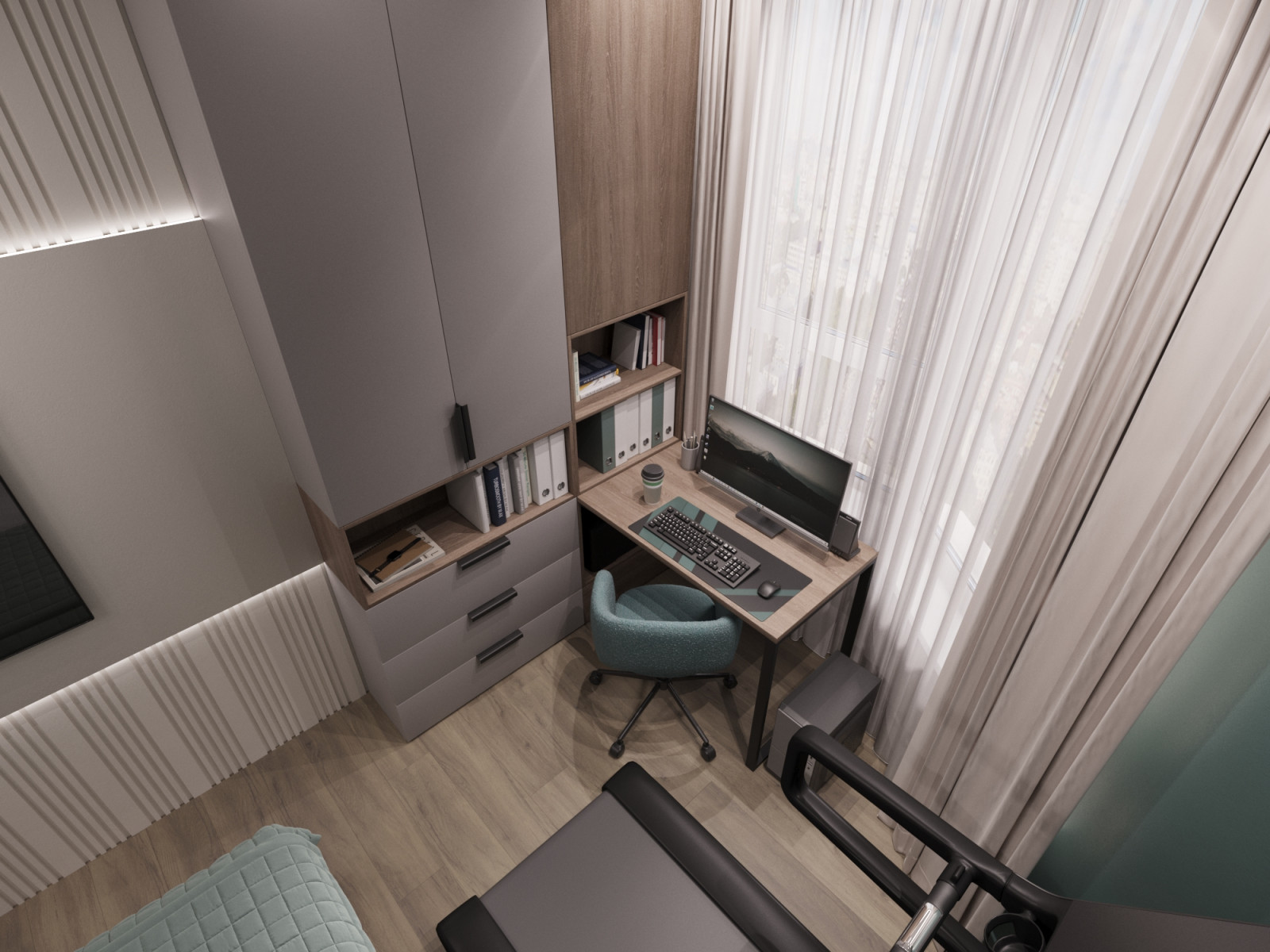 Дизайн интерьера евротрехкомнатной квартиры 65 м2