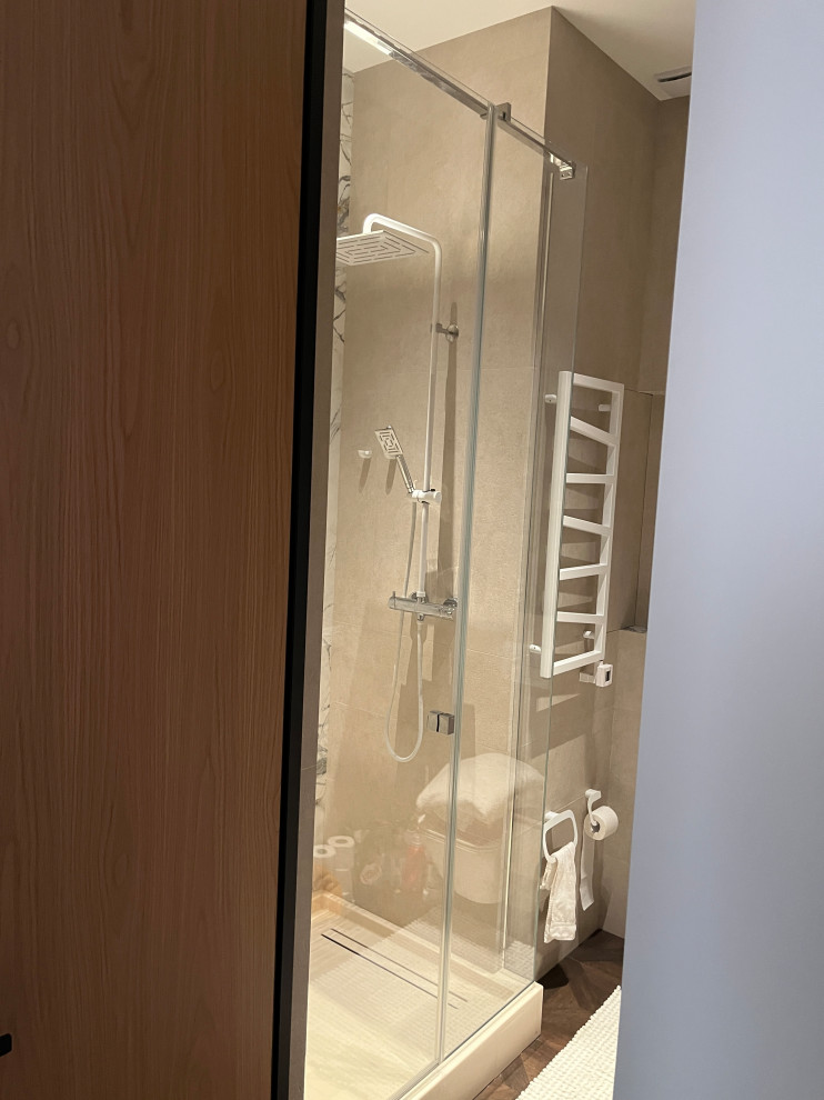 Стеклянная перегородка в душевую