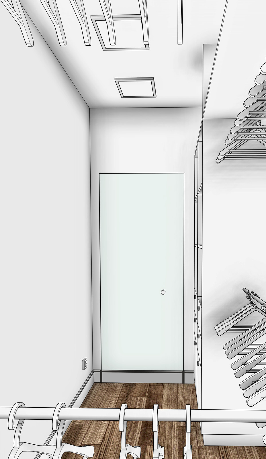 Квартира в новостройке для молодой семьи (дизайн в графике)