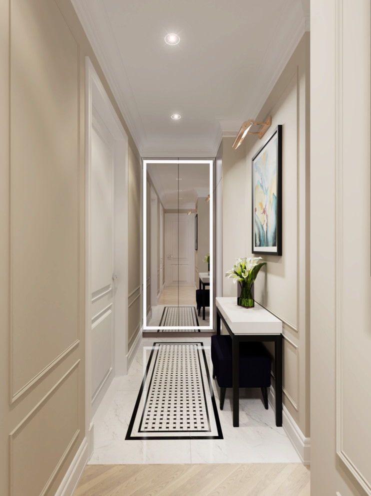 Квартира с французким акцентом в ЖК Ривер Парк. Прихожая