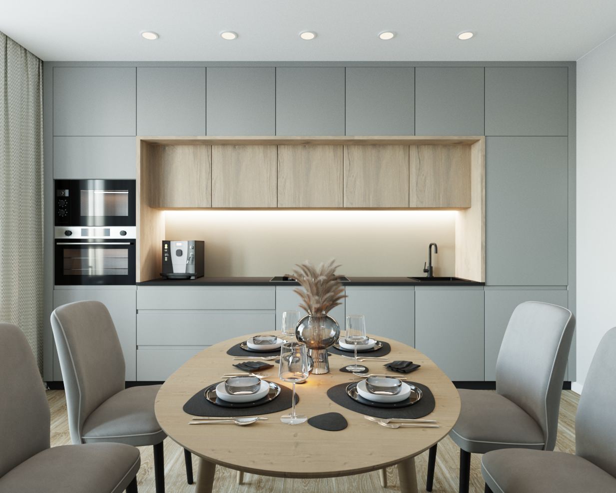 Интерьер квартиры в ЖК Жемчужный берег