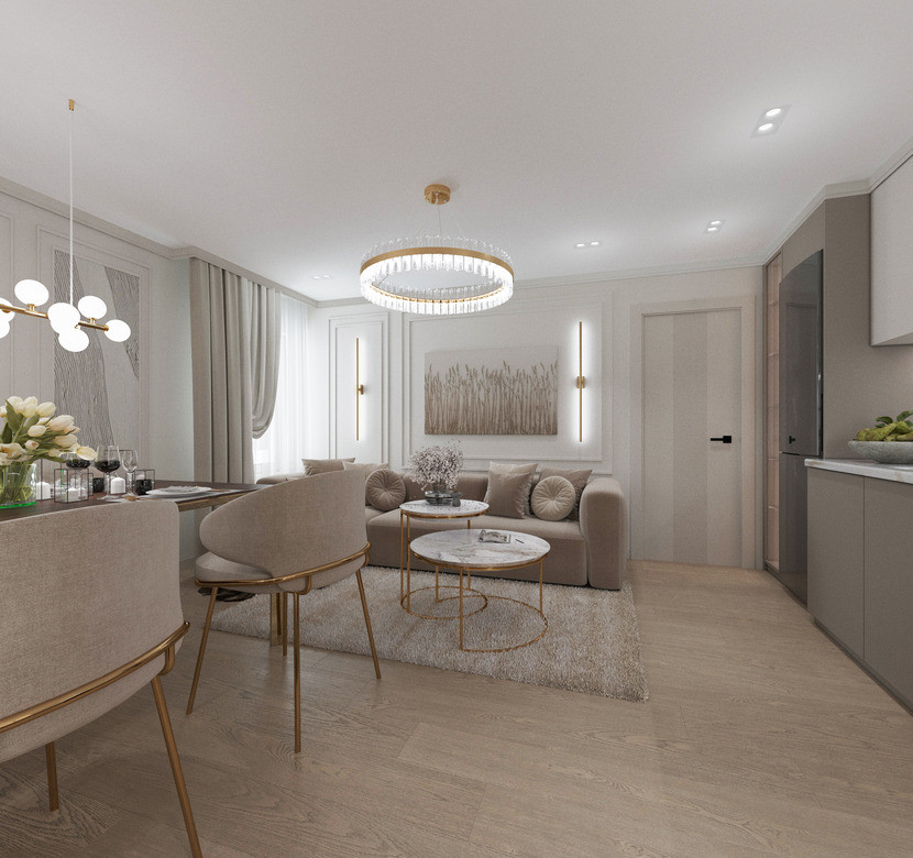 Дизайн-проект для молодой семейной пары.