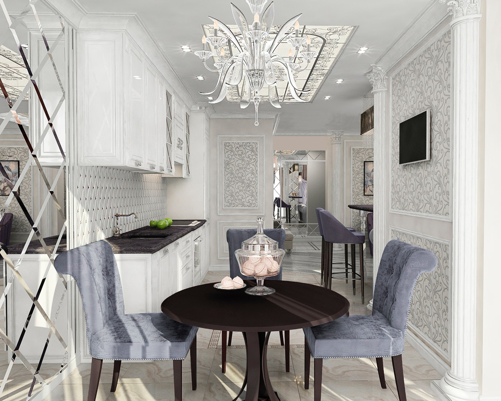 Визуализации кухни-гостиной. ЖК Изумрудный. (несколько вариантов).