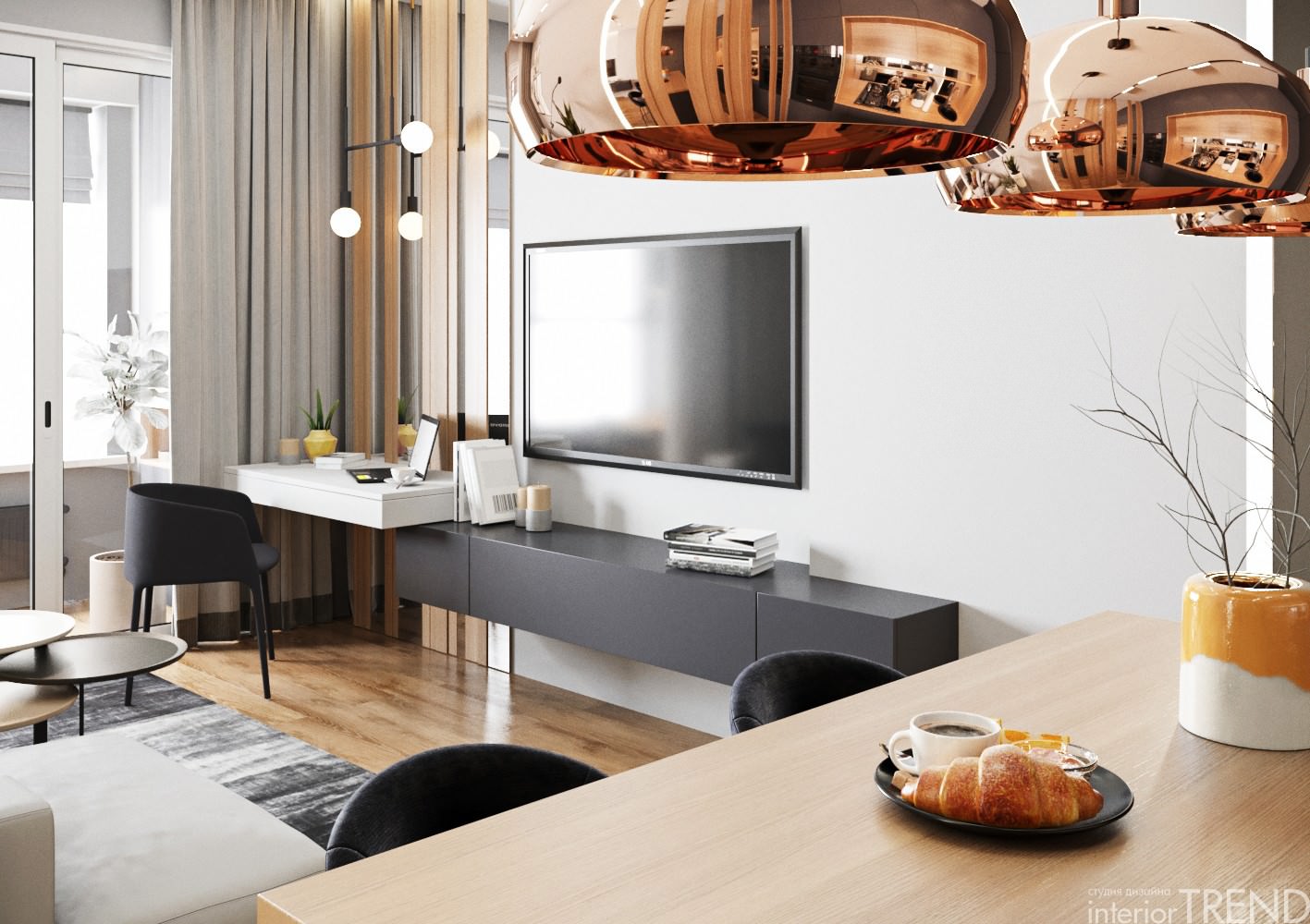 Дизайн интерьера квартиры в ЖК Клевер парк