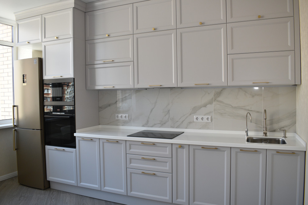 Андора МДФ под потолок с акриловой столешницей