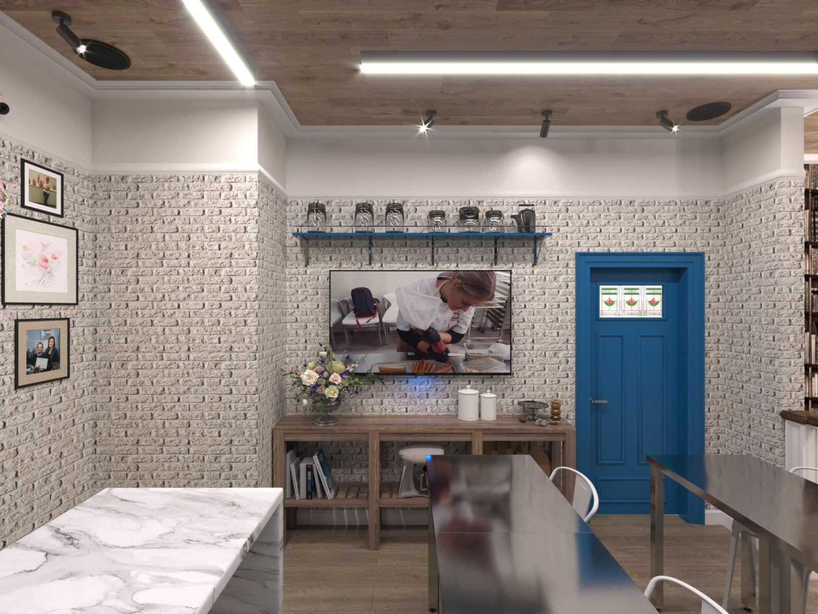 Дизай-проект интерьера кафе-пекарни