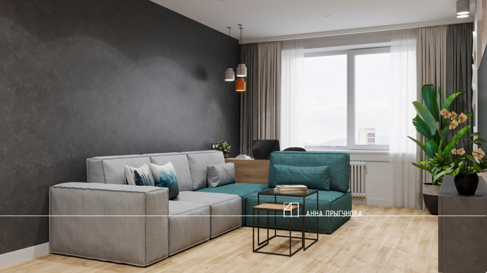 Проект трехкомнатной квартиры г. Екатеринбург