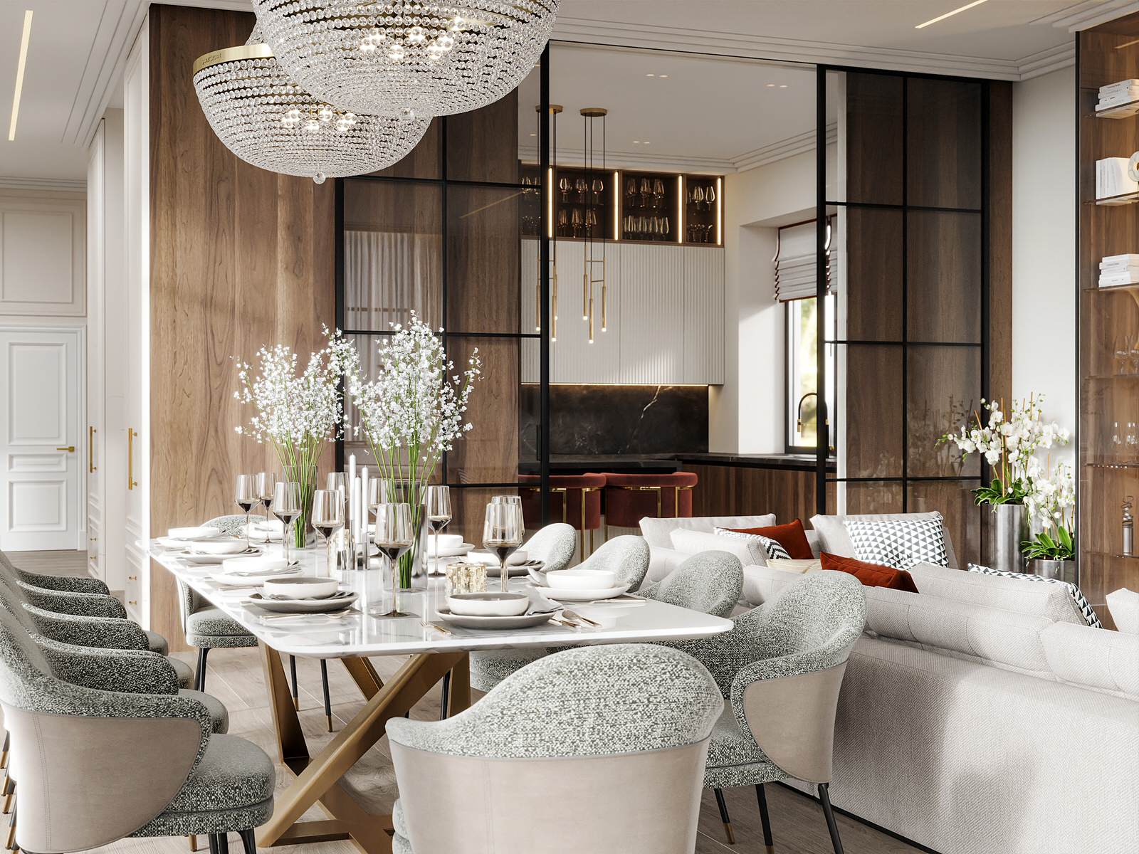 Дизайн-проект жилого дома в КП «Папушево» 409.8 кв.м