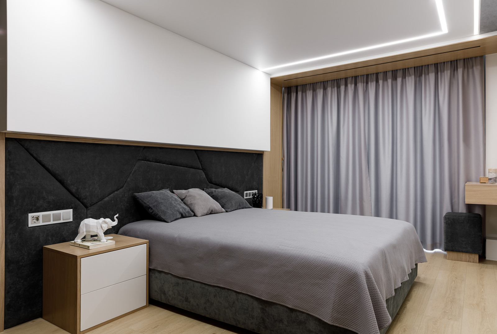 Интерьер трёхкомнатной квартиры в стиле минимализм, г. Калининград