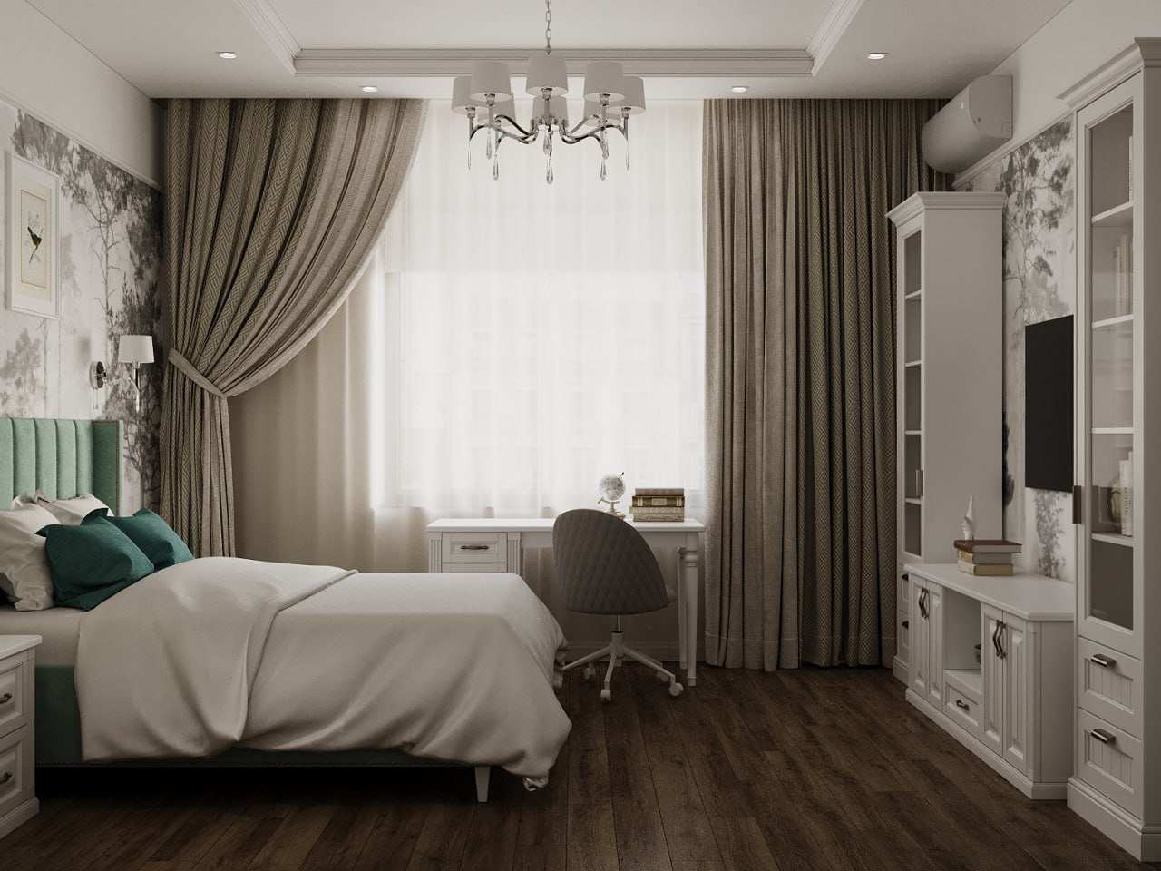 Дизайн-проект квартиры в "Сталинке" в классическом стиле