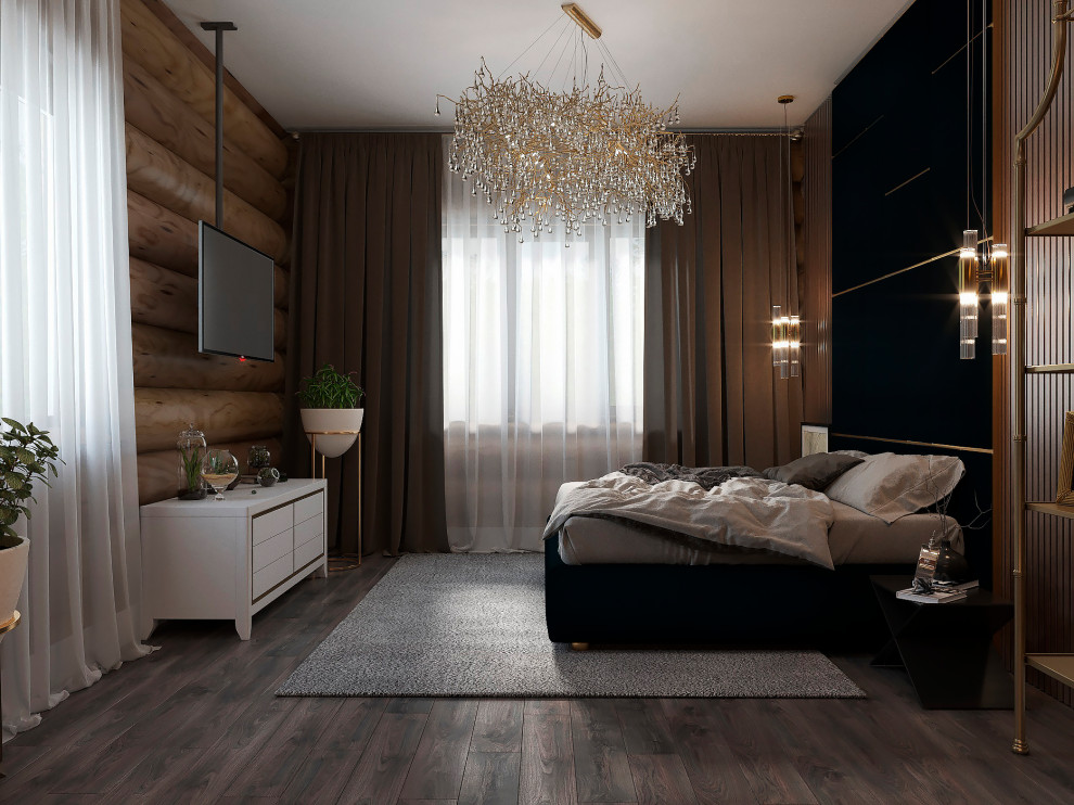 Дизайн-проект загородного дома из дикого бруса