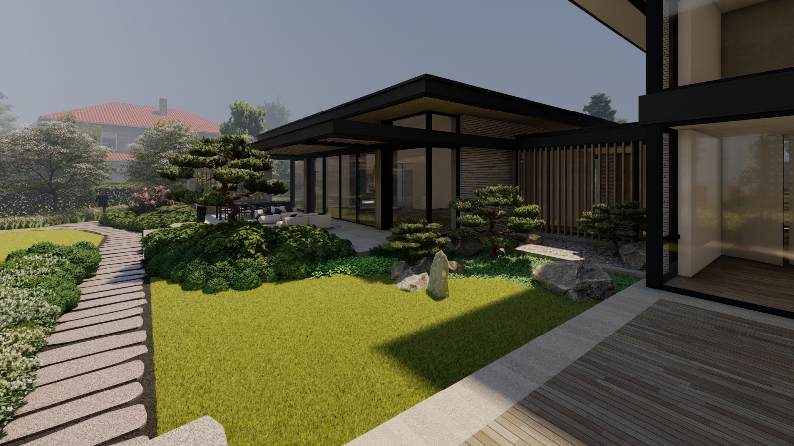 Сад с японским акцентом. Миллениум Парк . 2021 г.