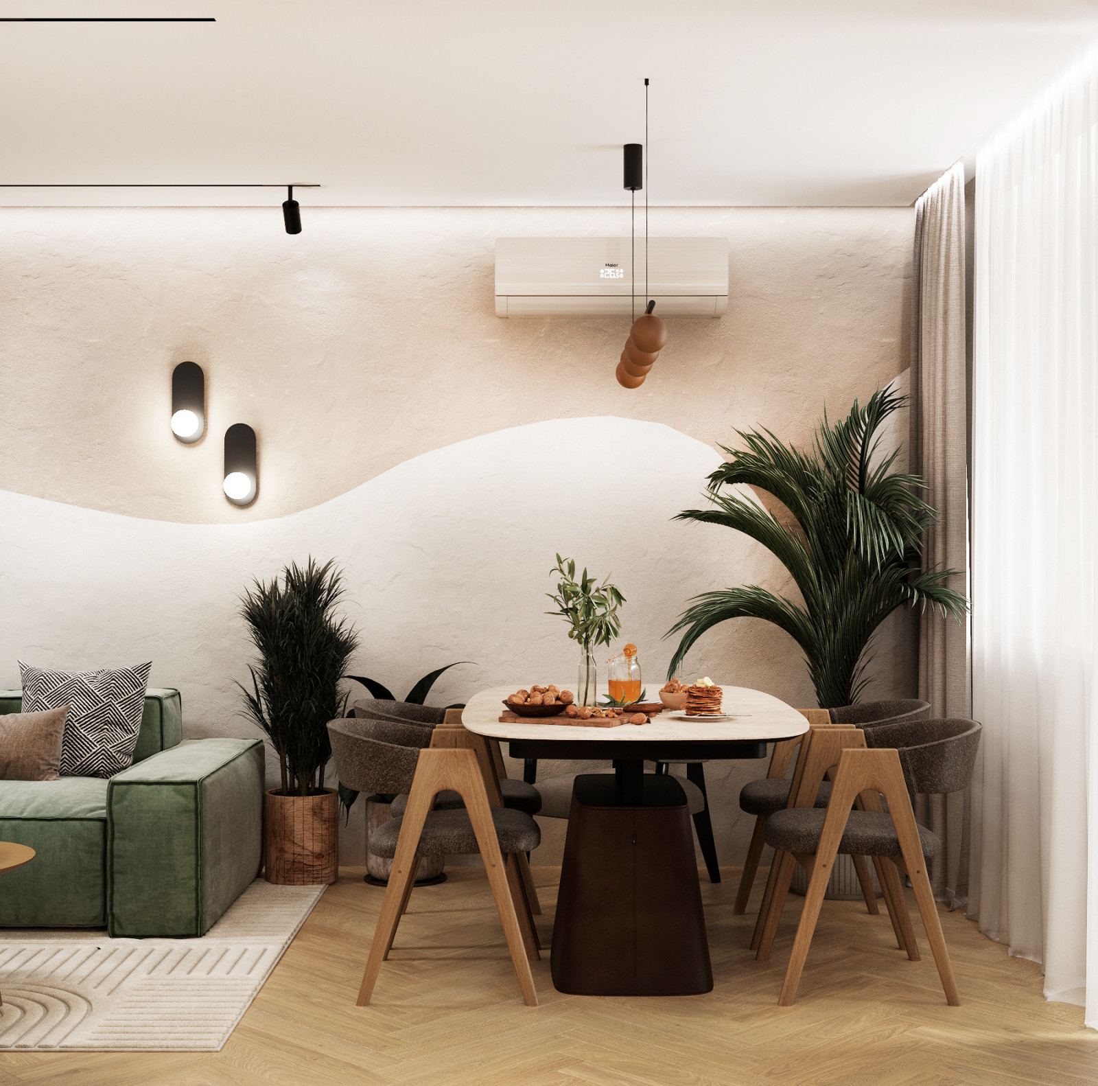 ВИЗУАЛИЗАЦИЯ ИНТЕРЬЕРА В ТЕПЛЫХ ТОНАХ