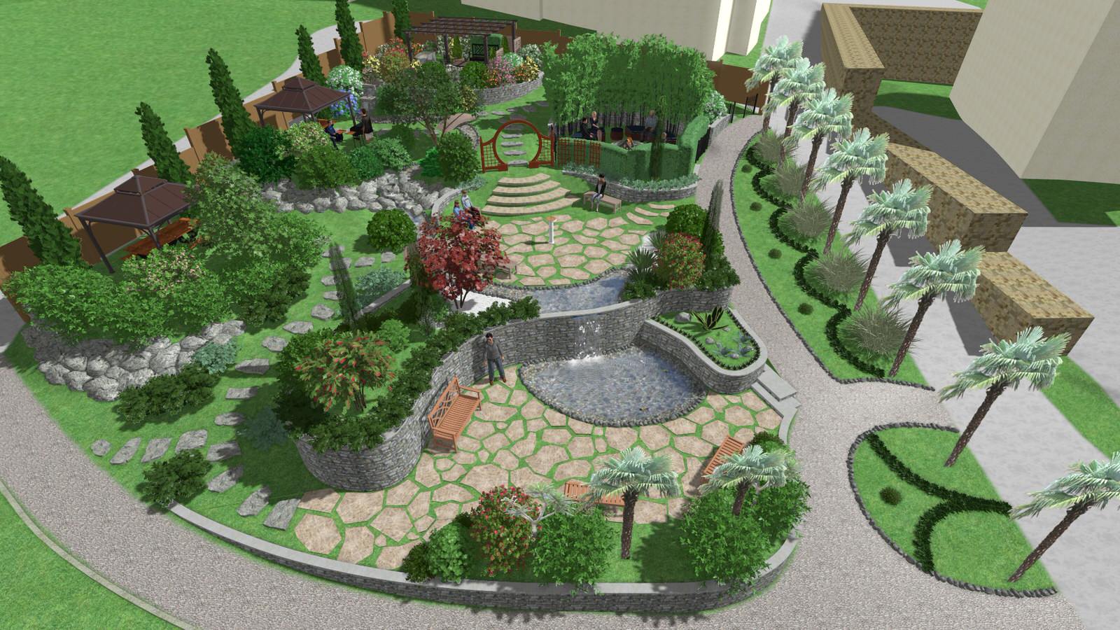 Общественная территория частной гостинницы