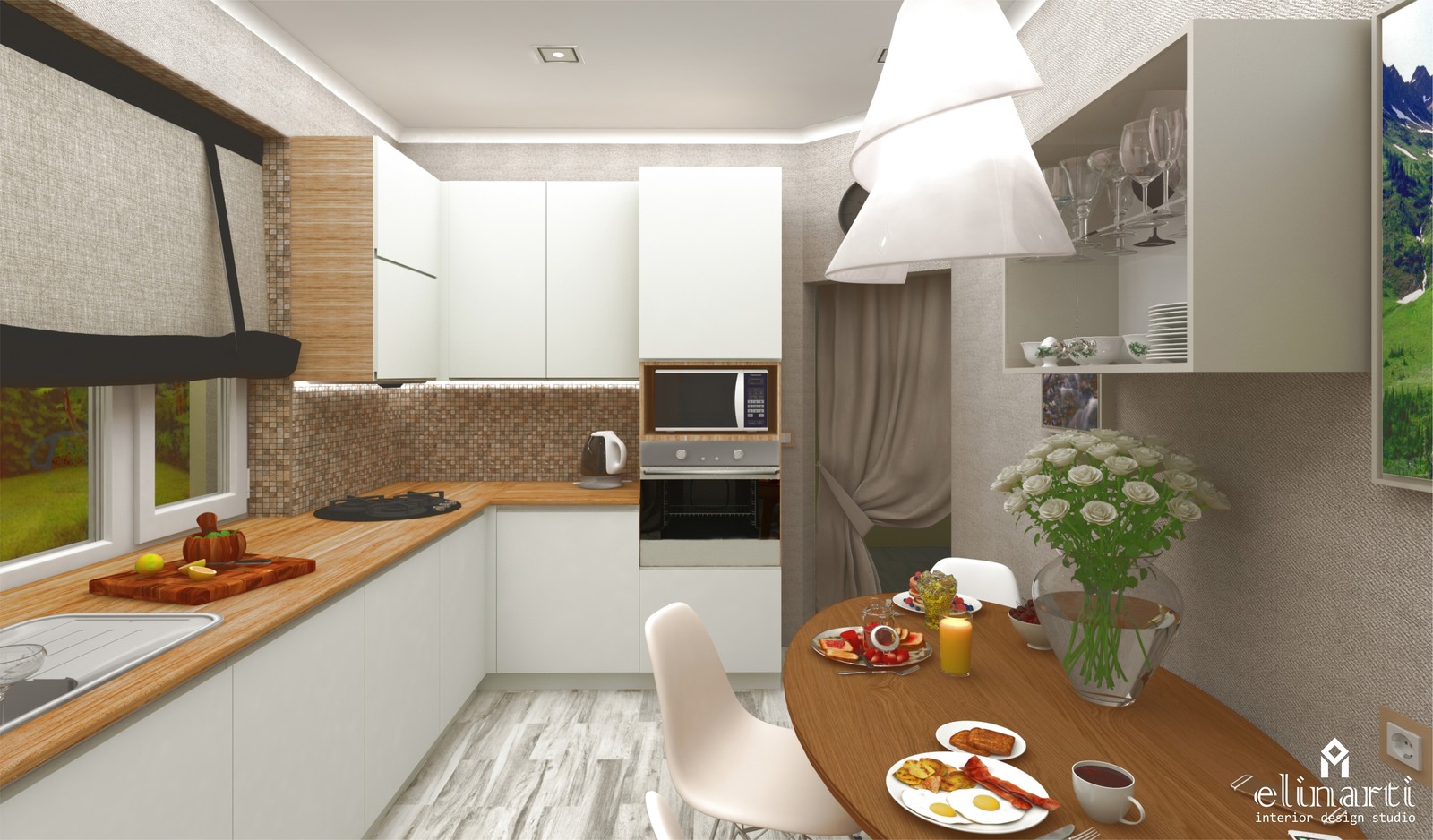 Кухня "Закругление"