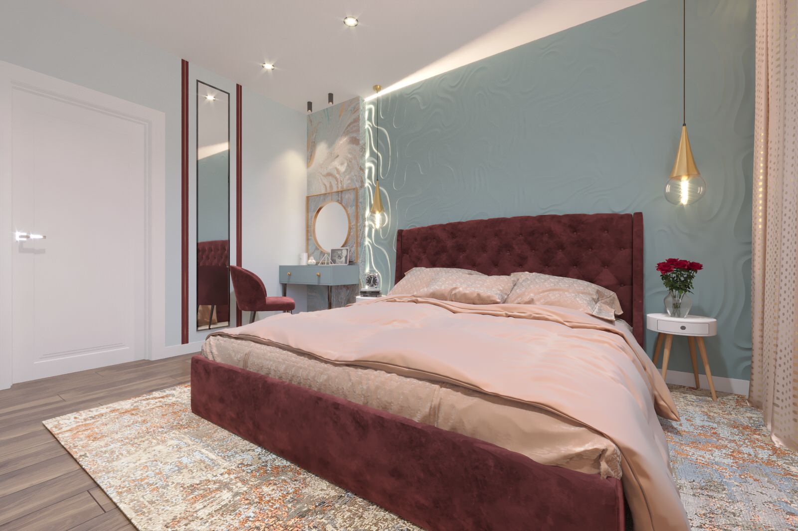 Дизайн-проект интерьера трехкомнатной квартиры.