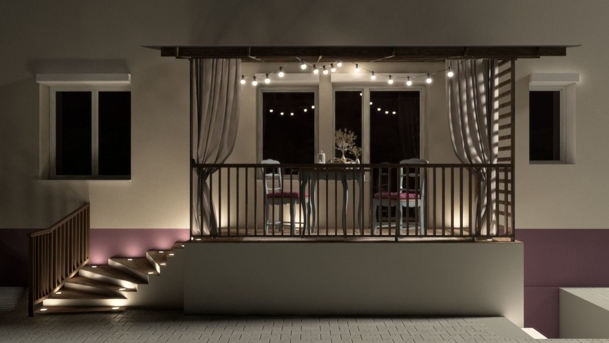 Дизайн маленькой терассы у дома