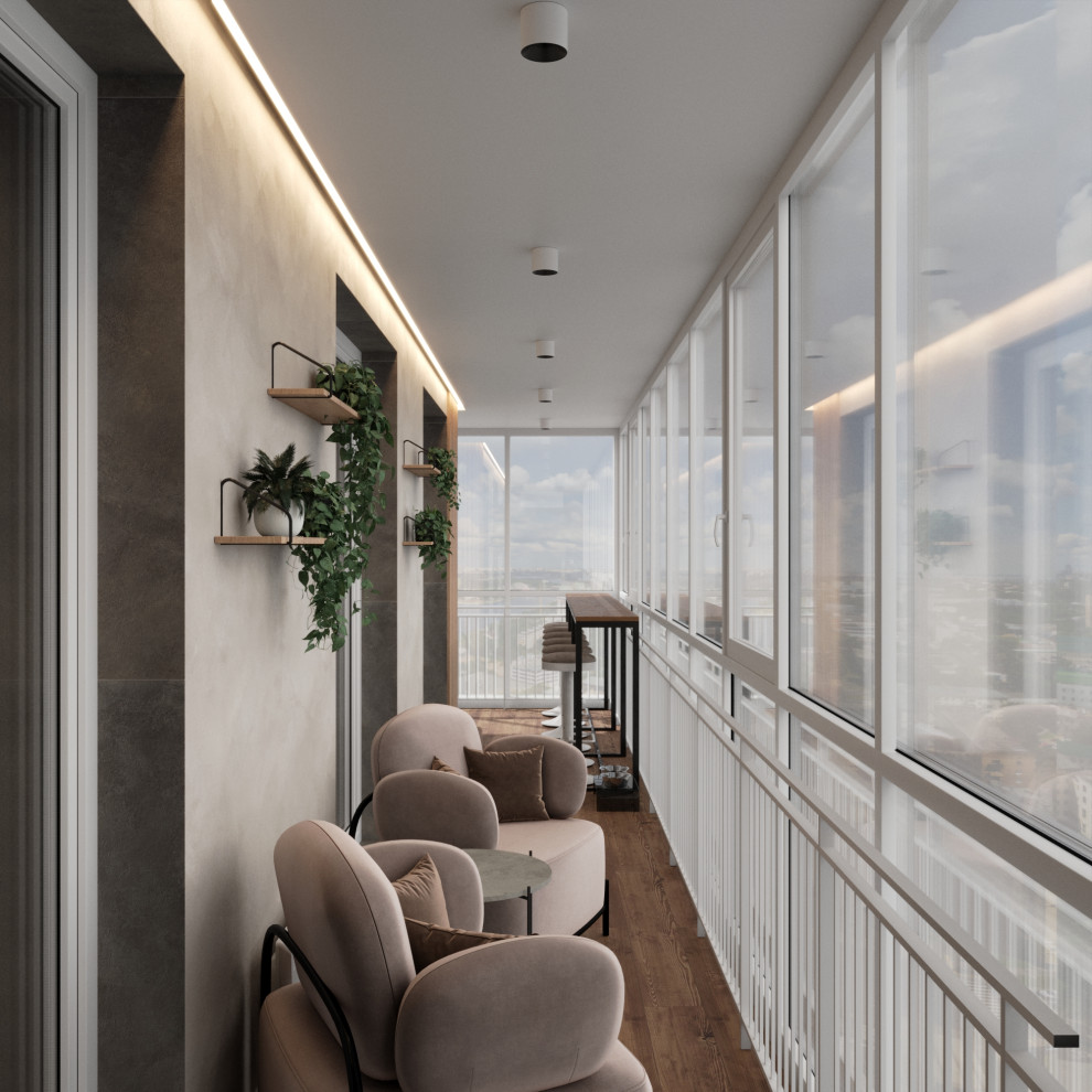 Дизайн квартиры в ЖК «Солярис» с большой лоджией