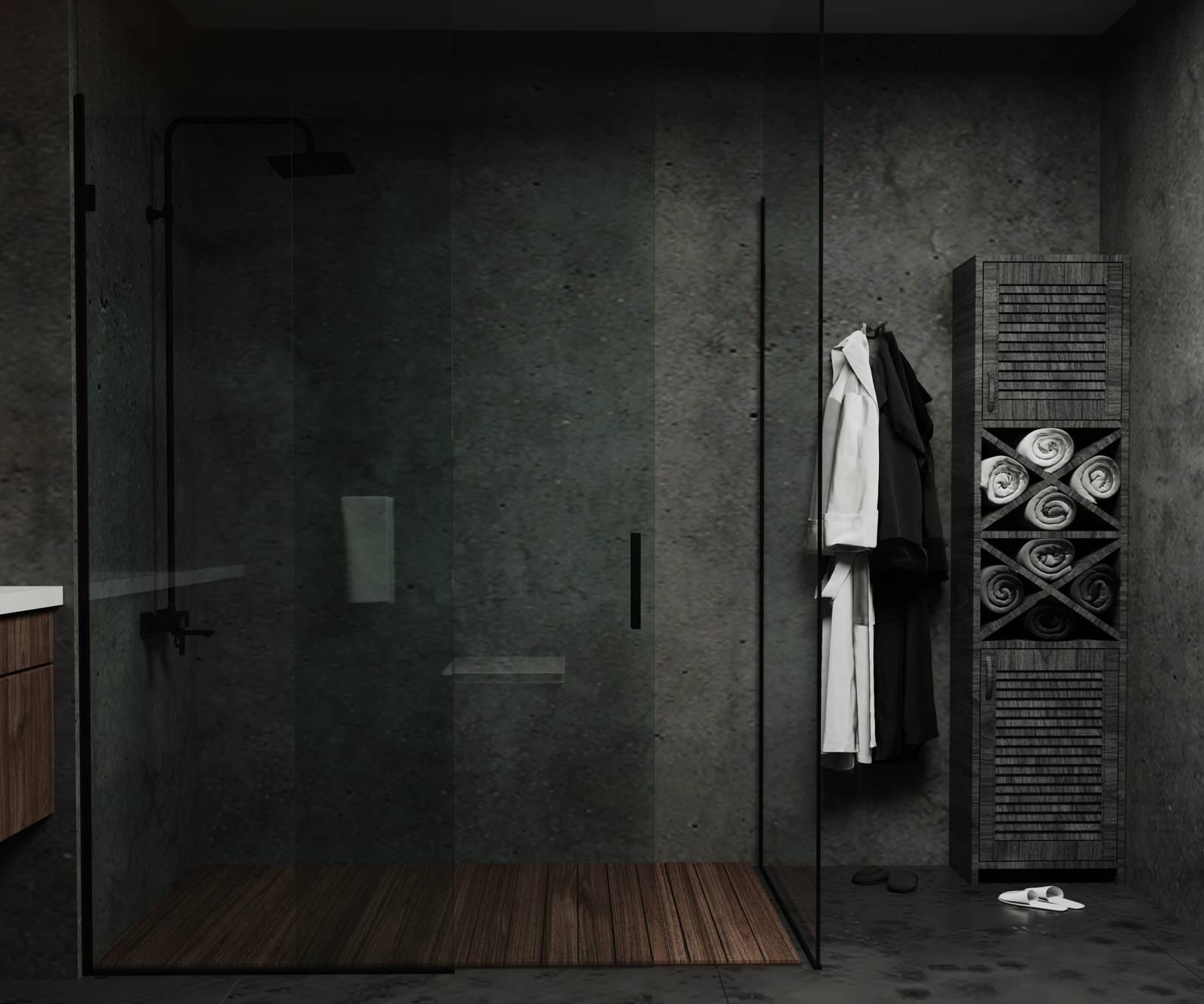 3д визуализация ванной комнаты