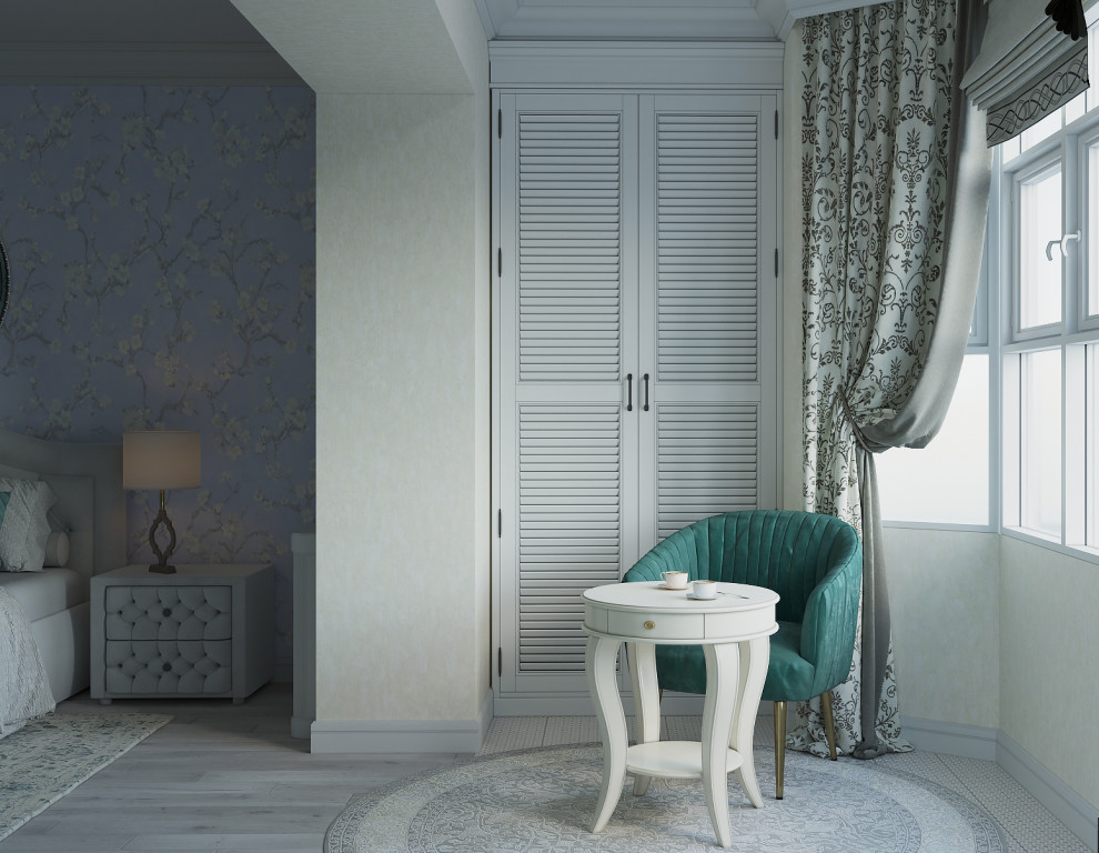 Дизайн интерьеров спальни в г. Нижний Новгород в ЖК Пражский квартал